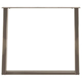 Dining Table Legs U-Shaped 2 pcs Natural Steel 90x cm Steel 4012803