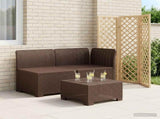 2-Seater Garden Sofa Rattan Look PP Brown 8011921