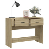 Console Table Sonoma Oak 100x39x75 cm Engineered Wood 816779