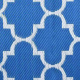 Outdoor Rug Quatrefoil ARAKIL Blue and White 400 x 300 cm 42003560