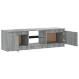 TV Cabinet with LED Lights Grey Sonoma 120x30x36 cm 815709