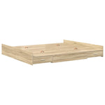 Storage Bed Frame Sonoma oak 180 x 200 cm Engineered wood 3335271