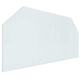 Fireplace Glass Plate Transparent 120 x 60 cm Glass 353867