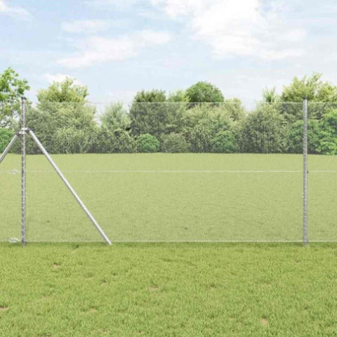 Hexagon Fence Silver 1.4 x 10 m Galvanised steel 42005650