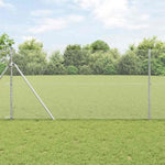 Hexagon Fence Silver 1.4 x 10 m Galvanised steel 42005649