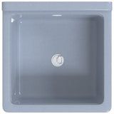 Sink Washbasin for Wall Mounting Grey 40x40x24 cm Resin 4002796