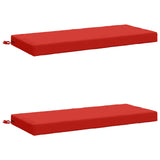 2-Piece Bench Cushions SOEST 2 pcs 100% Polyester Red 950233