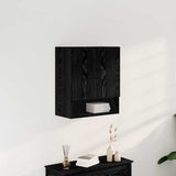 Wall Cabinet Black Oak 60 x 30 x 70 cm Engineered Wood 862798
