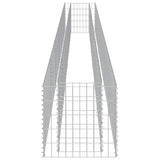 Gabion Raised Bed Galvanised Steel 540x50x50 cm 143567