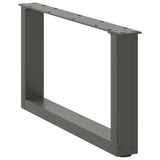 Coffee Table Legs U-Shaped 2 pcs Anthracite 70x cm Steel 4013146