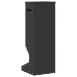 Deer Feeder Black 28 x 30 x 80 cm Cold-Rolled Steel 874609