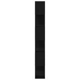 TV Cabinet Set Black 80 x 24 x 186 cm Engineered Wood 863154