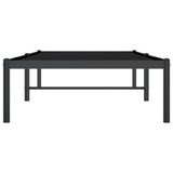 Metal Bed Frame without Mattress Black 75x190cm 350836