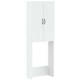 Toilet Cabinet HOORN White 66 x 25.5 x 190 cm Engineered Wood 897355