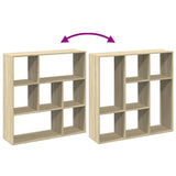 Room Divider Bookcase Sonoma Oak 102x29x103.5 cm Engineered Wood 858050