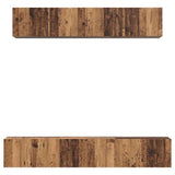 TV Cabinet Set Wall-mounted 5 pcs Old Wood Engineered Wood 3393405