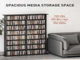 16-Compartment Media Shelf - Black T3398P344743