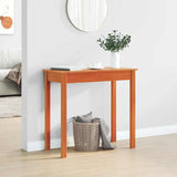 Console Table Wax Brown 80x40x75 cm Solid Wood Pine 847173