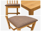 Dining Set 7 pcs Grey Solid Oak Wood 3430253
