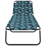 Folding Sun Lounger Multicolour 188 x 57 x 86.5 cm Polyester 42003145