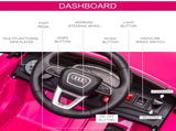 Audi RS Q8 6V Kids Electric Ride On Car Toy w/ Remote USB MP3 Bluetooth Pink T3398P348290
