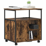 Cabinet with Charging Station Smoked Oak 61 x 46 x 67 cm 859832
