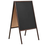 Double-sided Blackboard Cedar Wood Free Standing 60x80 cm 246428