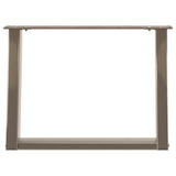 Coffee Table Legs U-Shaped 2 pcs Natural Steel 70x cm Steel 4012775