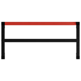 Work Bench Frame Metal 120x57x79 cm Black and Red 147928
