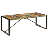 Dining Table 220x100x75 cm Solid Reclaimed Wood 247409