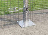 Welded Wire Fence with Concrete Base 10 x 1.4 m 3352290