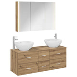 Bathroom Furniture Set 4 pcs Artisan Oak 3406990