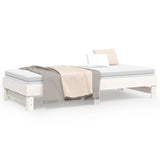 ZNTS Pull-out Day Bed without Mattress White 2x cm 823380