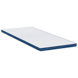 Mattress Pads White and blue 80 x 200 cm Gel Memory Foam 4106254