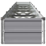 Raised Garden Bed Grey 480 x 40 x 24 cm cold-rolled steel 8006365