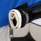 171015 Foldable Dog Playpen with Carrying Bag Blue 125x125x61 cm