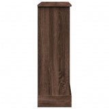 Fireplace Surround Brown Oak 90x30x90 cm Engineered Wood 854595
