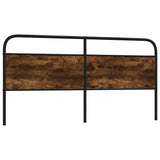 Replace Headboard Smoked Oak 190 cm Steel and Engineered Wood 4100246