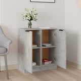 Sideboards 2 pcs Concrete Grey 30x30x70 cm Engineered Wood 811142