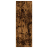 Wall Cabinet Smoked oak Engineered wood, glass 35x37x100 cm 836487