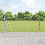 Hexagonal Fence with Concrete Base 50 x 0.8 m Galvanised Steel 3353833