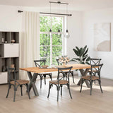 Dining Table Legs X-Shaped 2 pcs Anthracite 80x cm Steel 4012982