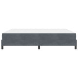 Box Spring Bed with Mattress Dark Grey 180 x 220 cm Fabric 3398804