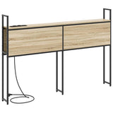 Storage Headboard with Charging Station Sonoma oak 135 cm 859801