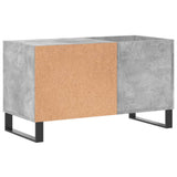 Record Cabinet Concrete Grey 85x38x48 cm Engineered Wood 831712