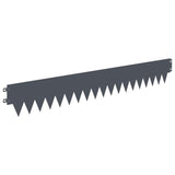 Lawn Edging 30 pcs 103 x 15 cm metal Anthracite 8008248