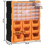 ZNTS Multi-drawer Organiser with 39 Drawers 38x16x47 cm 149603