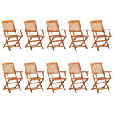 Dining Set Acacia wood Solid acacia wood Large Foldable 3086978