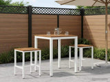 Garden Bar Table Natural and White 60 x 60.5 x 105 cm 901332