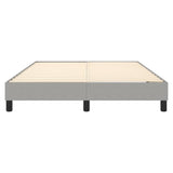 Box Spring Bed Frame Light Grey Double Fabric 3121166